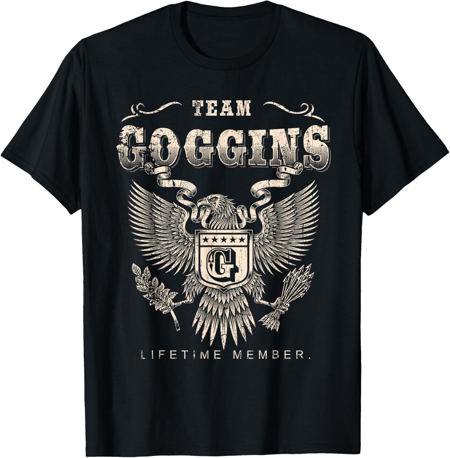 Team Goggins Family Name Lifetime Member T-Shirt - T-Shirt | Black