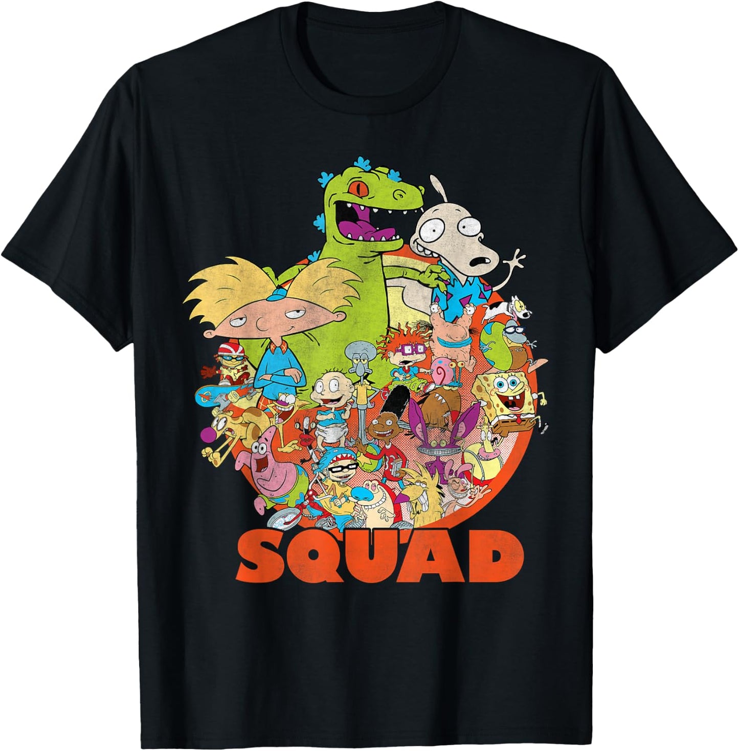Nickelodeon 90's Nicktoons Squad Graphic T-Shirt - T-Shirt | Black
