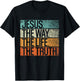 Retro Jesus, Way. Truth. Life. Vintage Christian Shirt T-Shirt - T-Shirt | Black