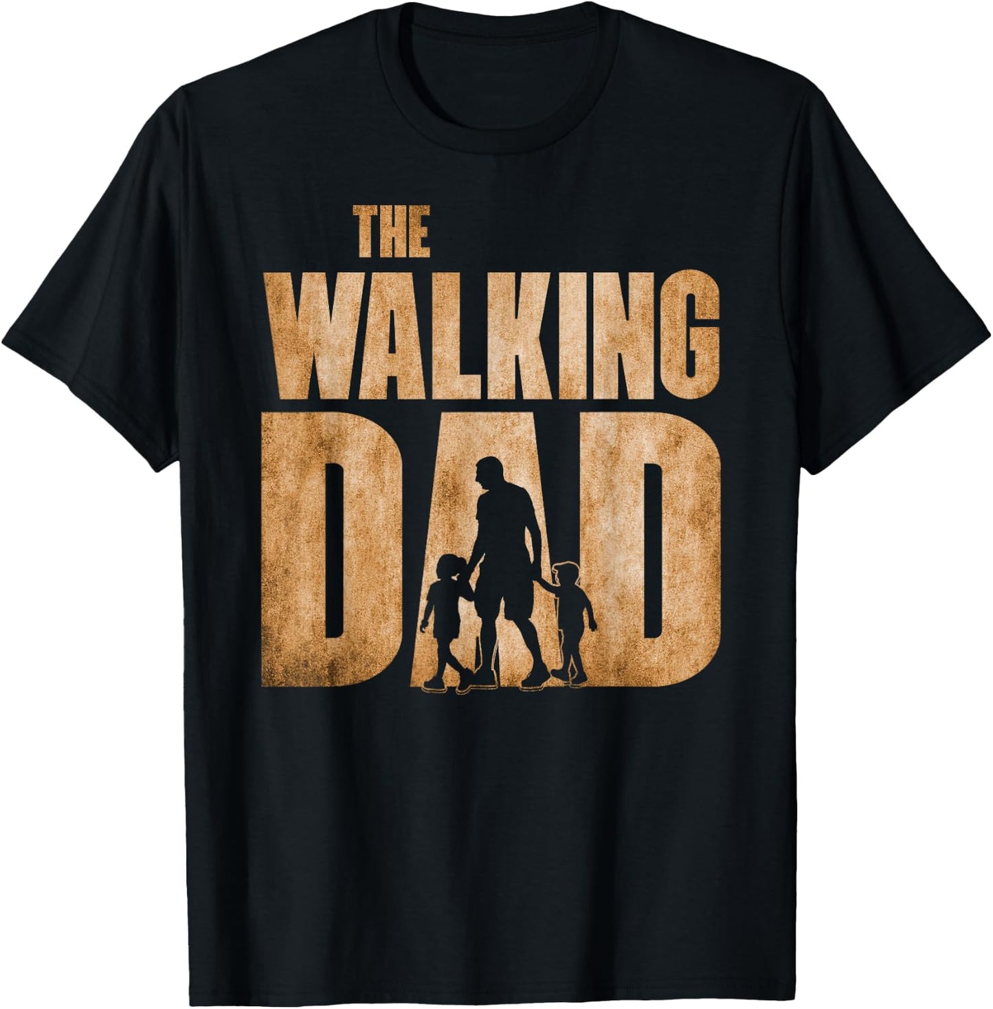 Walking Dad Funny Fathers Day Shirt from Children Kids Gift T-Shirt - T-Shirt | Black
