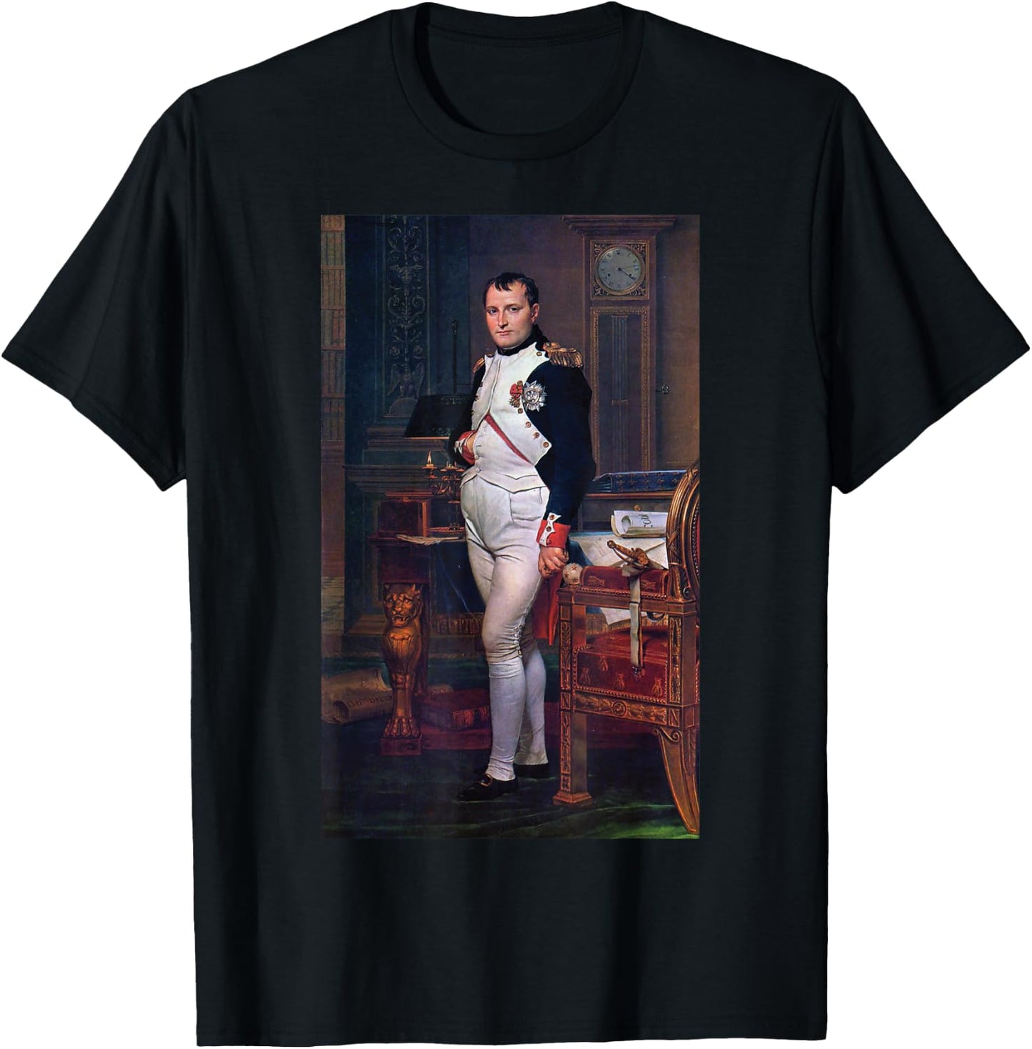 Napoleon Bonaparte Jacques-Louis David Neoclassicism Art T-Shirt - T-Shirt | Black