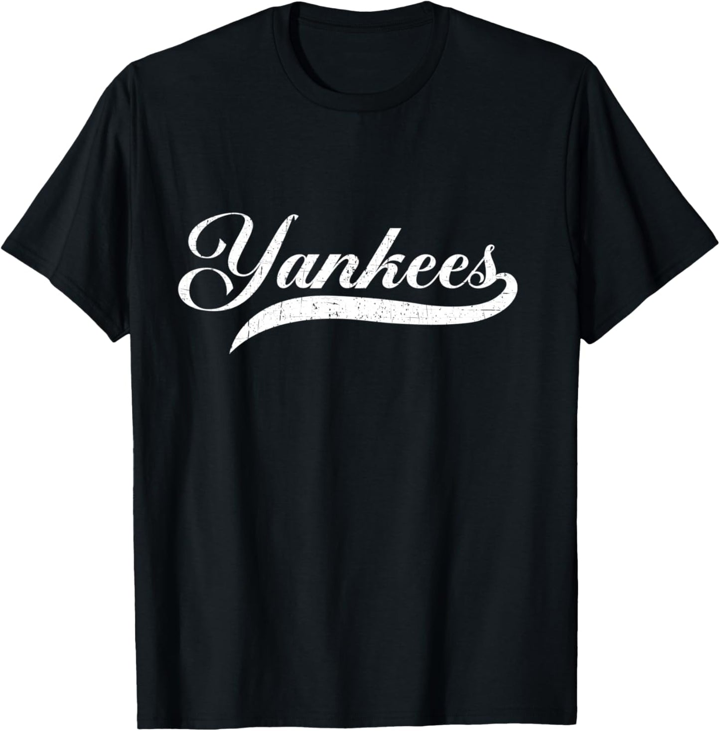 Yankees Vintage Retro Style Classic 70s & 80s T-Shirt - T-Shirt | Black