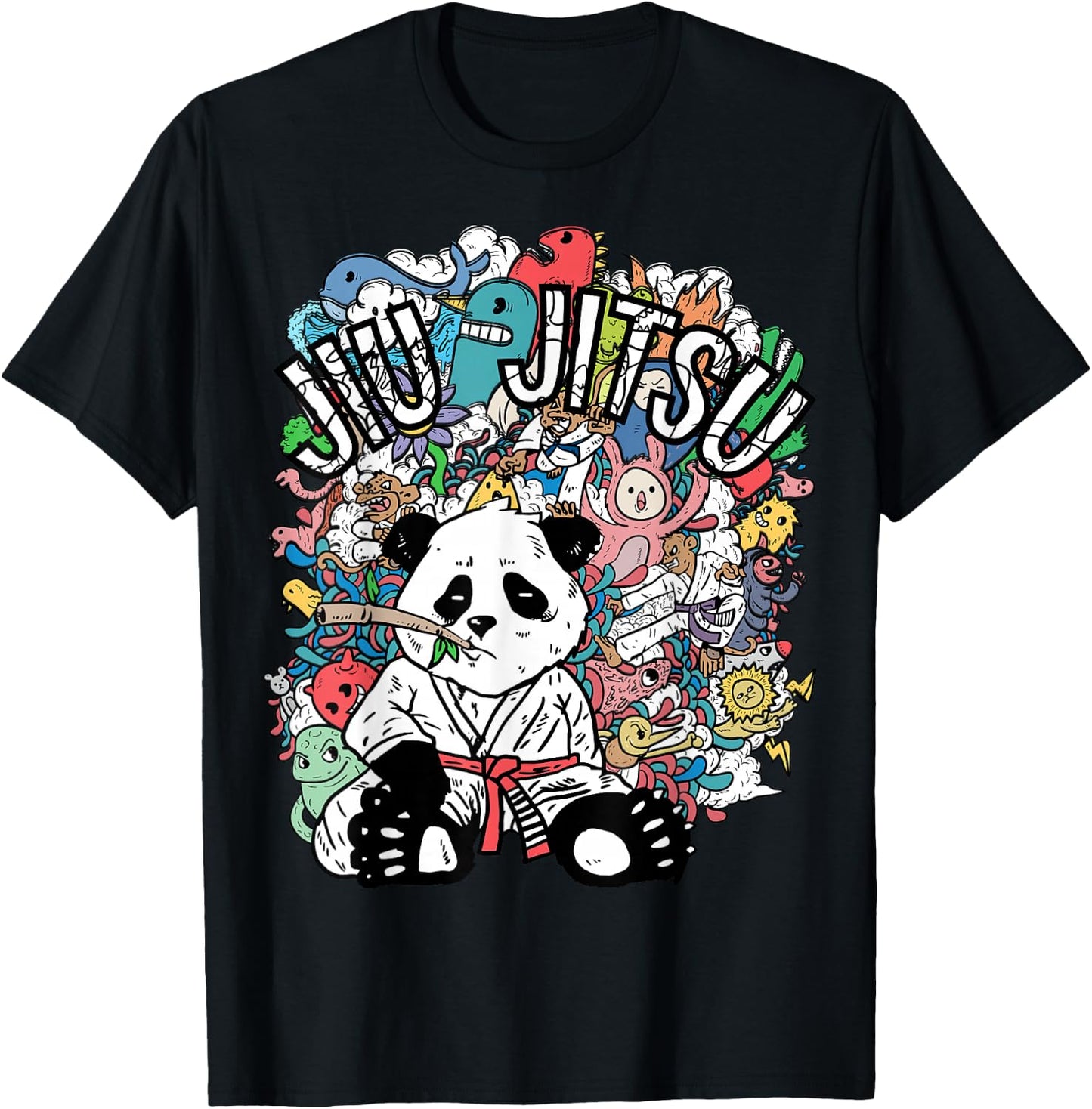 Jiu Jitsu Panda T-Shirt - T-Shirt | Black
