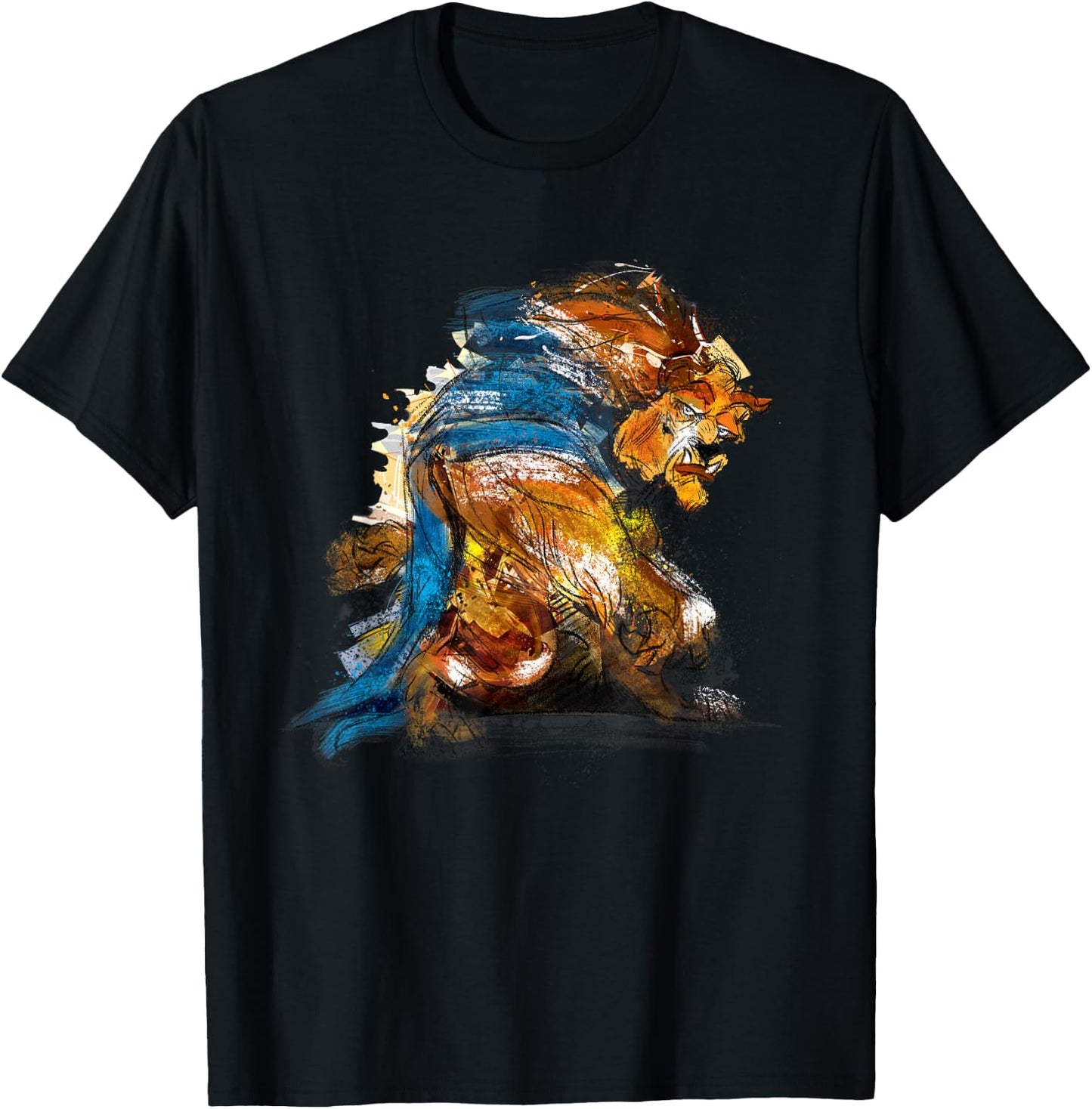 Disney Beauty and the Beast Men's T-Shirt - T-Shirt | Black
