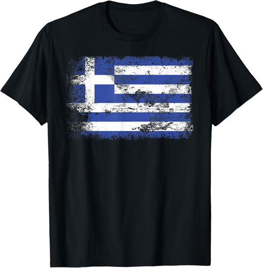 Greek Flag | Hellenic Hellenes T-Shirt - T-Shirt | Black