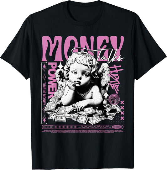 Money Talks Orchid 4s Matching Women T-Shirt - T-Shirt | Black