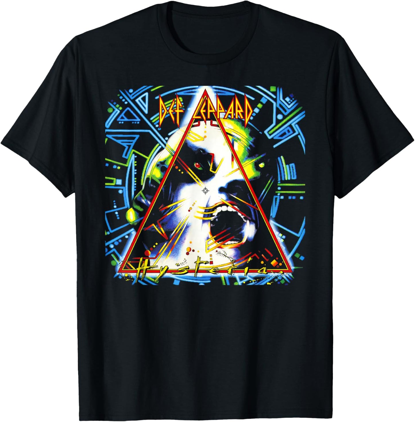 Def Leppard - Hysteria Album Short Sleeve T-Shirt - T-Shirt | Black