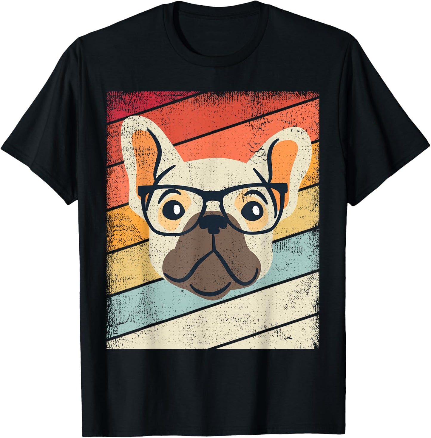 Vintage Dog Reading Glasses Retro Graphic Gift Kids, Youth T-Shirt - T-Shirt | Black