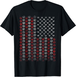 Fun Patriotic Veterans Day Shirt for Dog & Cat Lovers rc Kids Men T-Shirt - T-Shirt | Black