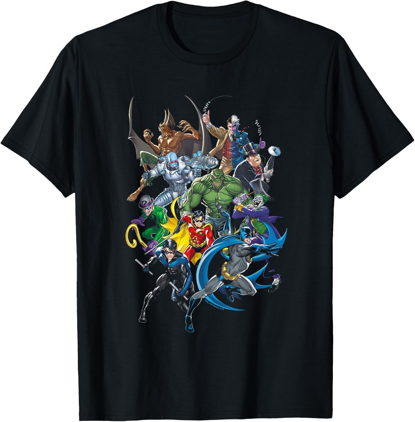 Batman Saints and Psychos T Shirt T-Shirt - T-Shirt | Black