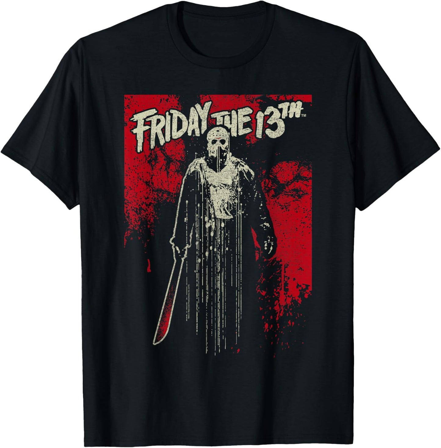 Friday The 13th Jason Drip T Shirt T-Shirt - T-Shirt | Black