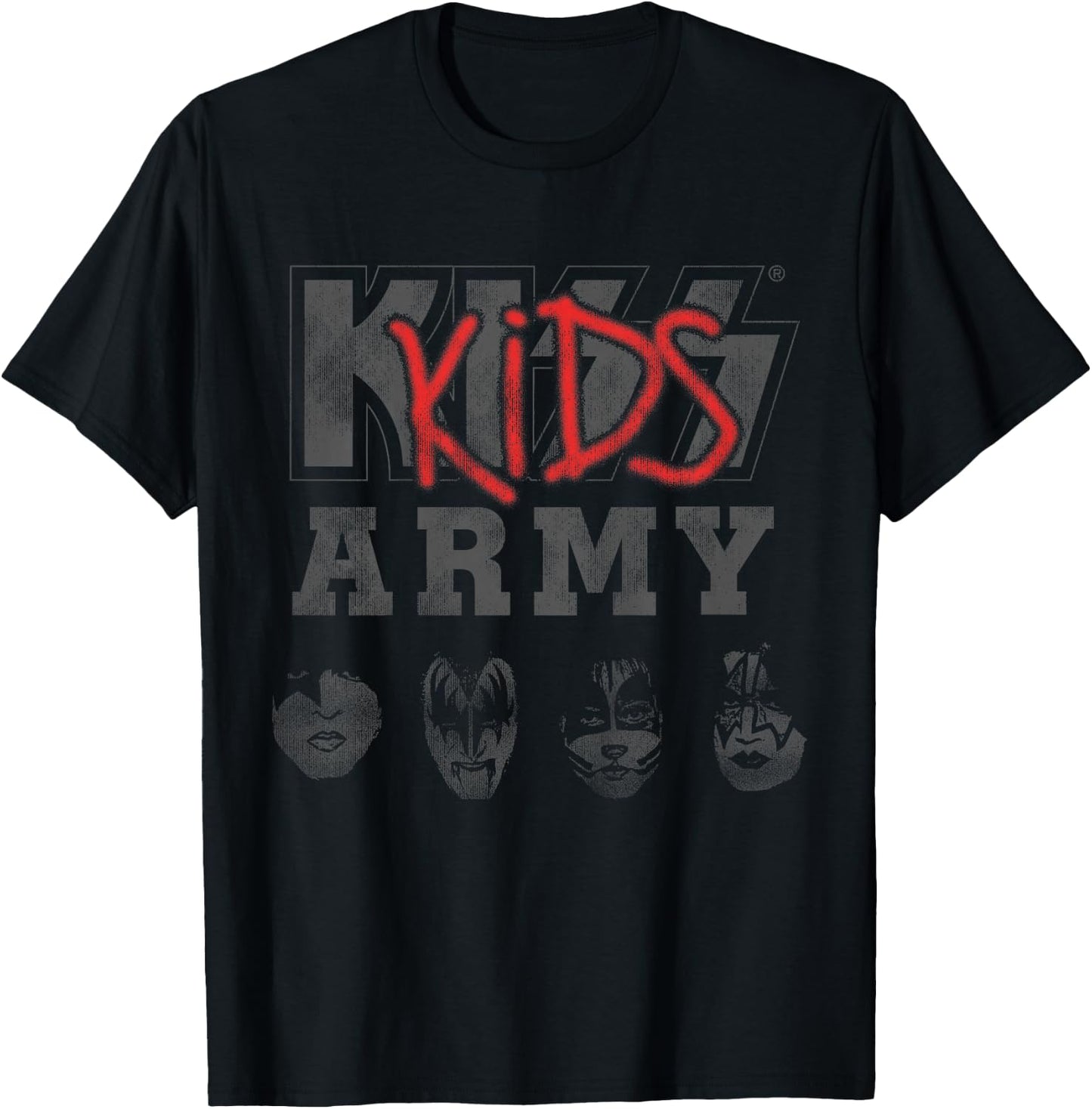 Kids KISS - KIDS Army T-Shirt - T-Shirt | Black