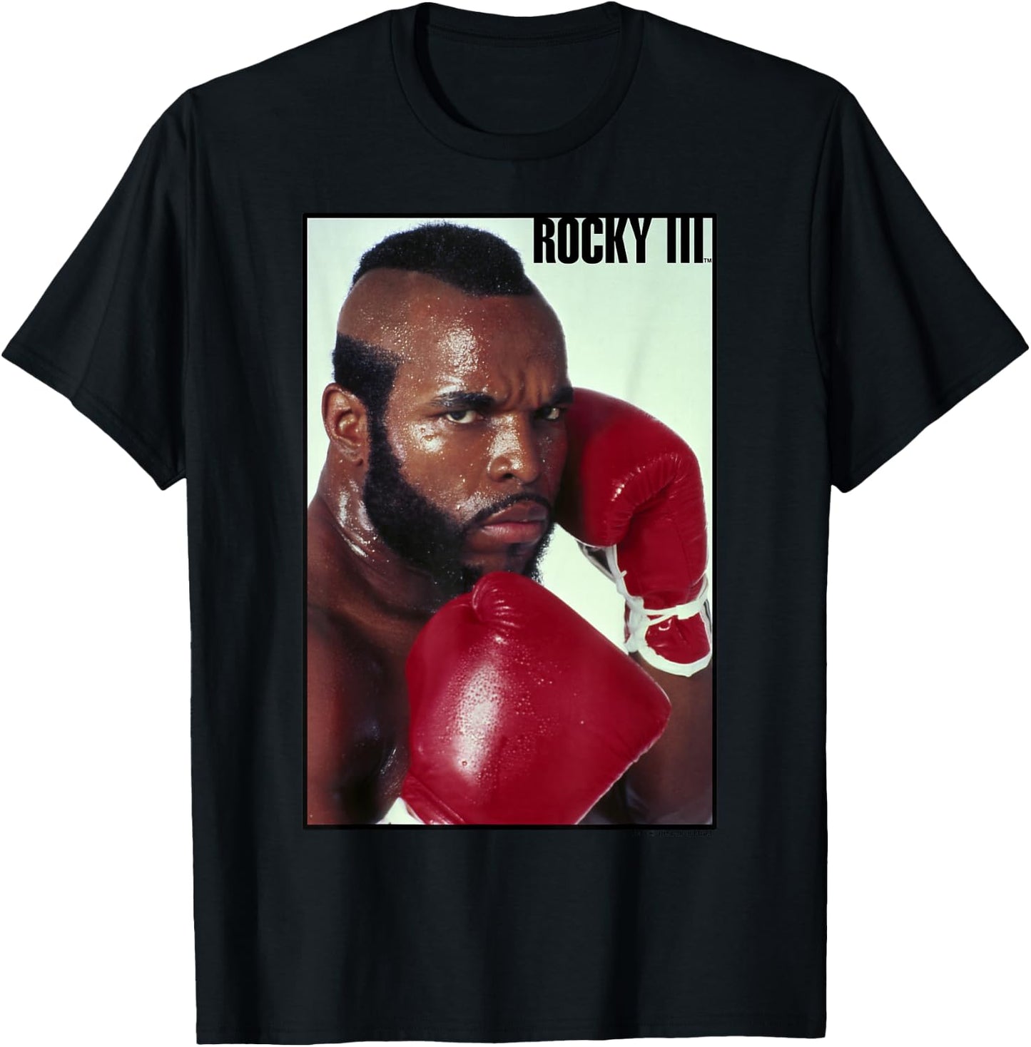 Rocky 3 Clubber Lang Fight Pose Full Color Poster T-Shirt - T-Shirt | Black