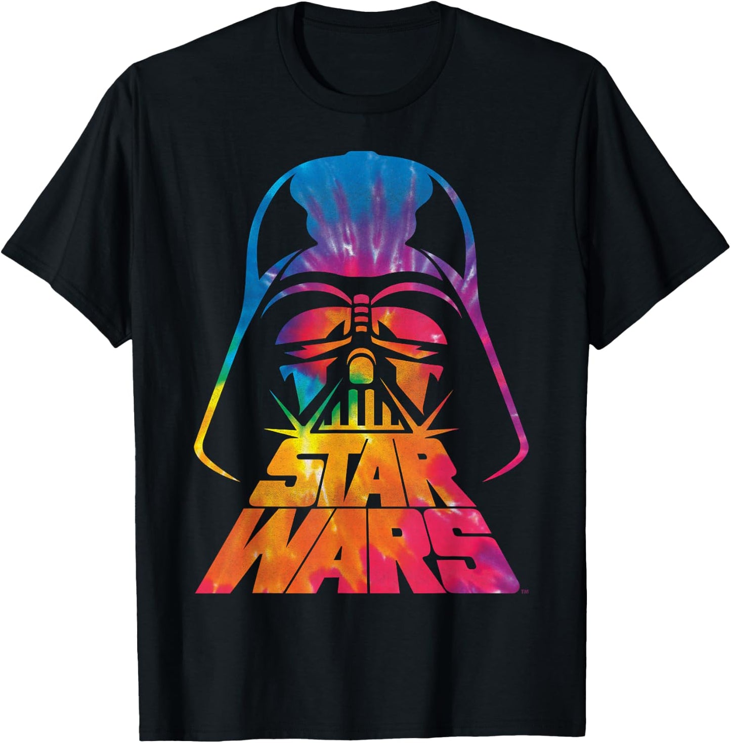 Star Wars Darth Vader Tie Dye Helmet Graphic Z1 T-Shirt - T-Shirt | Black