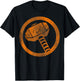 Marvel Thor Hammer Logo Orange Tonal Cut-Out Halloween T-Shirt - T-Shirt | Black