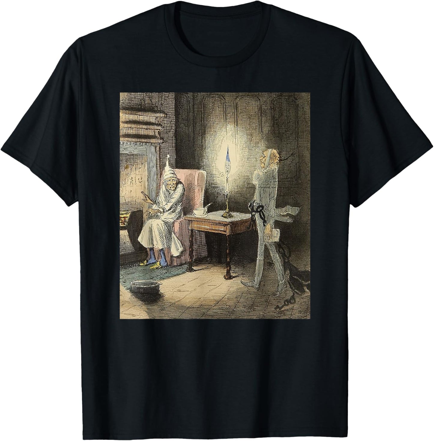 A Christmas Carol Scrooge Shirt - The Ghost of Jacob Marley T-Shirt - T-Shirt | Black