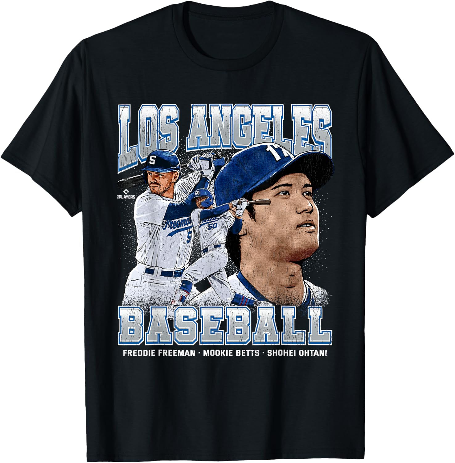 Top Players Freddie Freeman, Shohei Ohtani, Mookie Betts T-Shirt - T-Shirt | Black