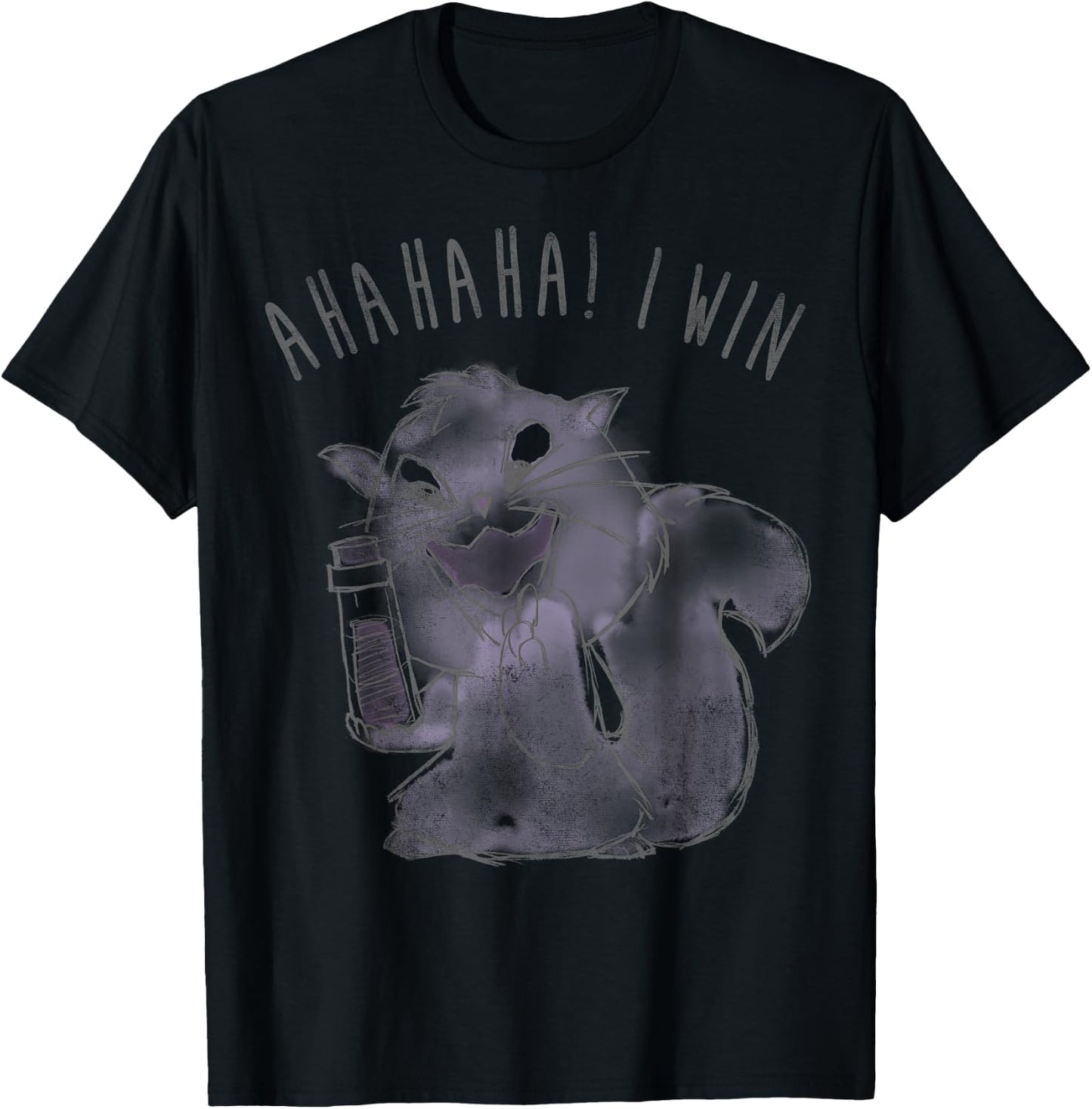 Disney Emperor's New Groove Yzma Cat Ahaha I Win T-Shirt - T-Shirt | Black