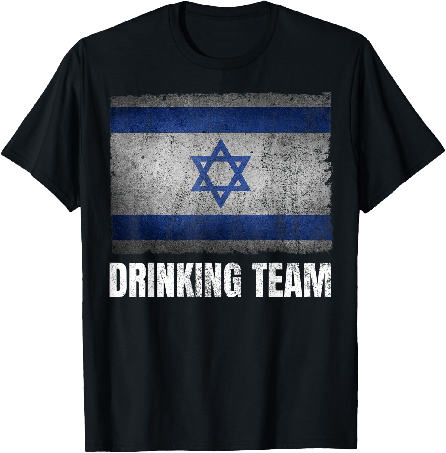 Israel Drinking Team Shirt Funny Jewish Gifts Israeli Flag T-Shirt - T-Shirt | Black