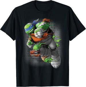 Teenage Mutant Ninja Turtles Leonardo Liquid Green T-Shirt - T-Shirt | Black