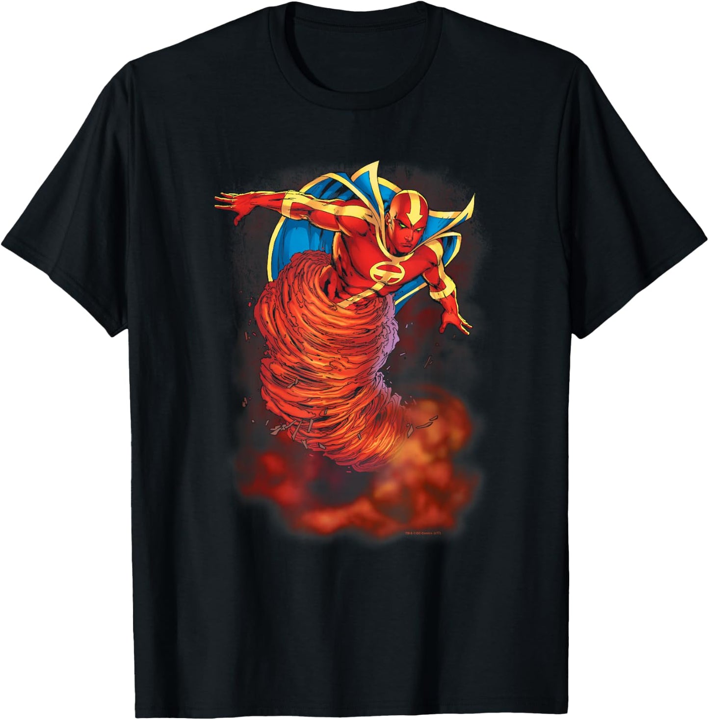 Justice League Red Tornado Cloud T-Shirt - T-Shirt | Black