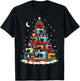 Funny Sewing Machine Christmas Tree Ornament Holiday T-Shirt - T-Shirt | Black