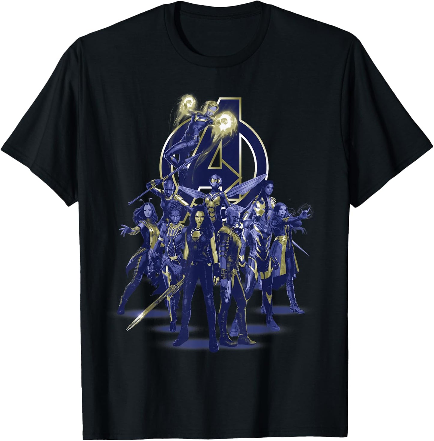 Marvel Avengers: Endgame Female Super Heroes T-Shirt - T-Shirt | Black