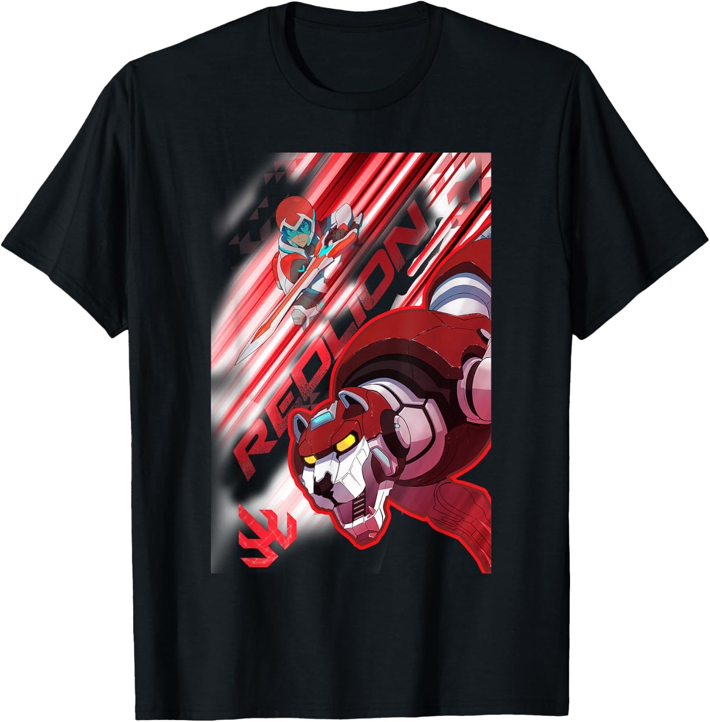 Voltron Legendary Defender Red Lion Keith T-Shirt - T-Shirt | Black