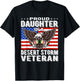 Proud Daughter Of Desert Storm Veteran Persian Gulf War Gift T-Shirt - T-Shirt | Black