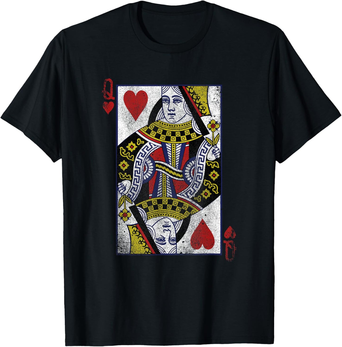 The Original Queen of Hearts (Vintage Design) T-Shirt - T-Shirt | Black