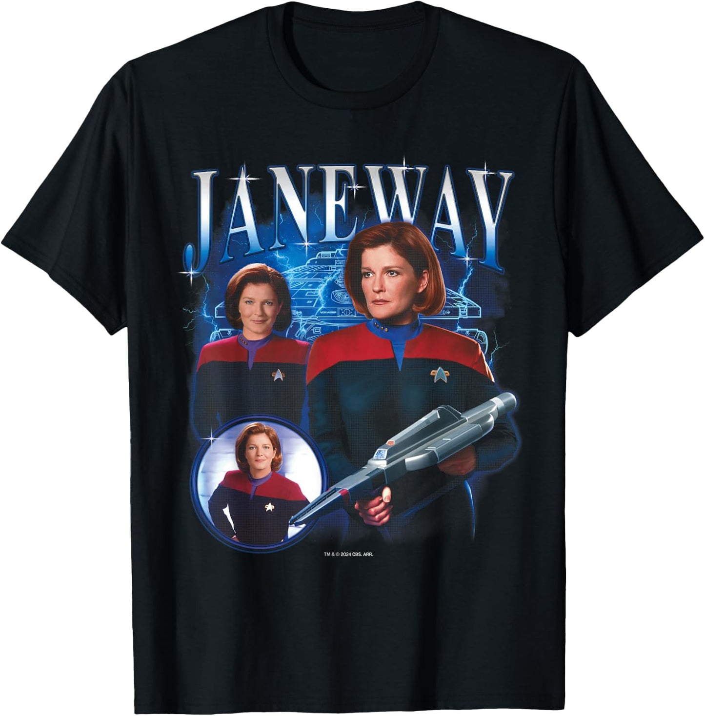 Star Trek: Voyager Janeway Heartthrob T-Shirt - T-Shirt | Black