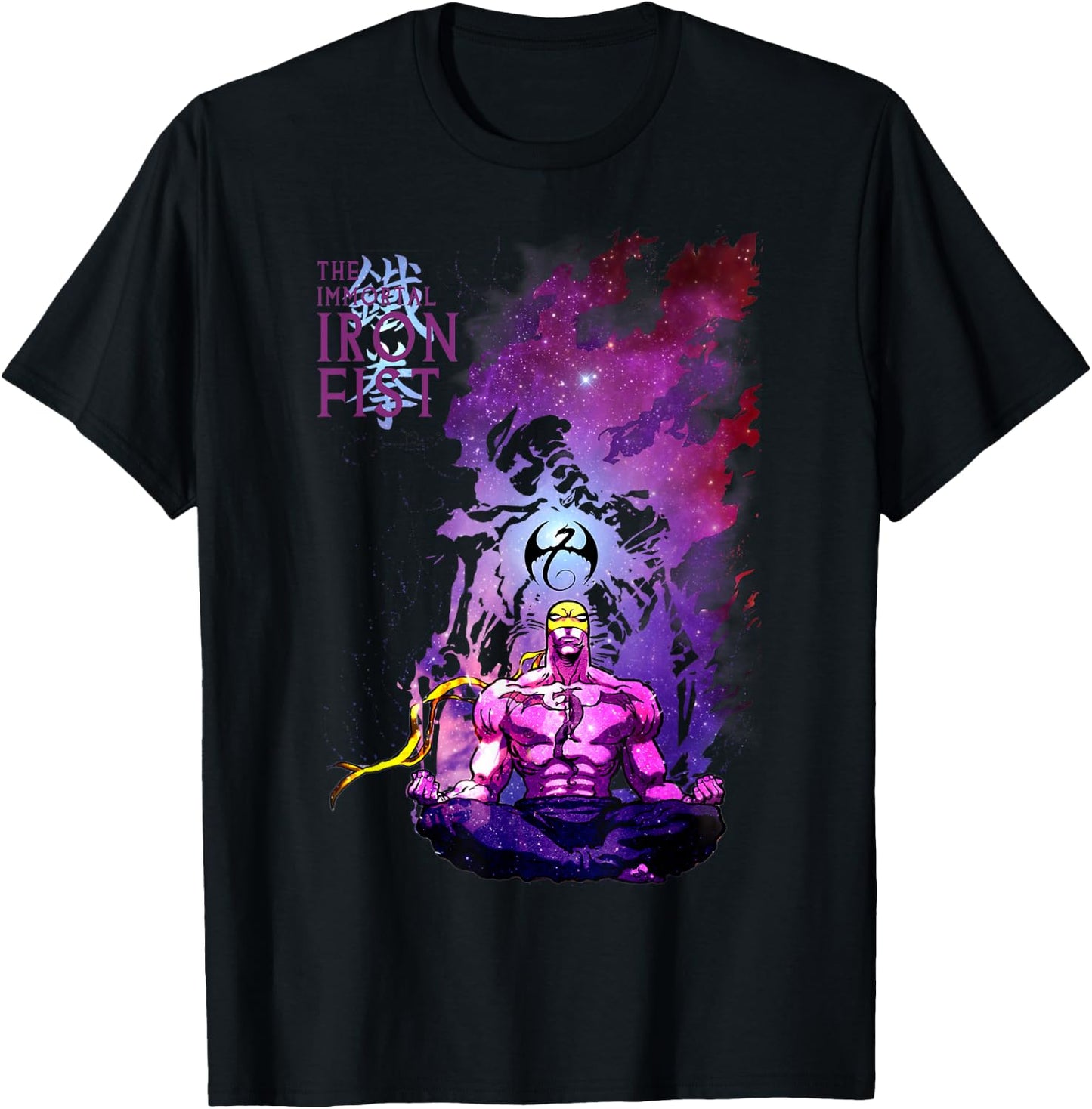 Marvel Iron Fist The Immortal In Space Meditation T-Shirt - T-Shirt | Black
