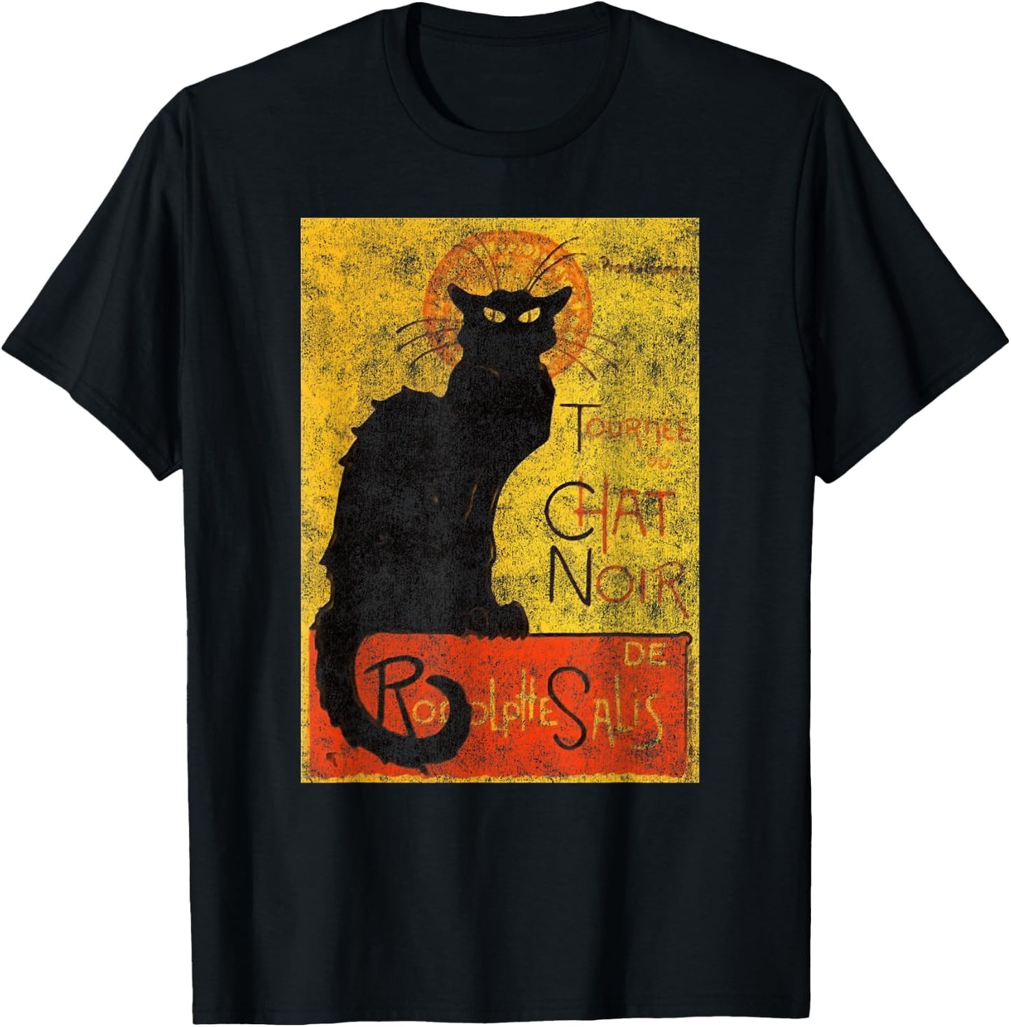 Vintage Tournee du Chat Noir Black Cat Halloween Women Kids T-Shirt - T-Shirt | Black