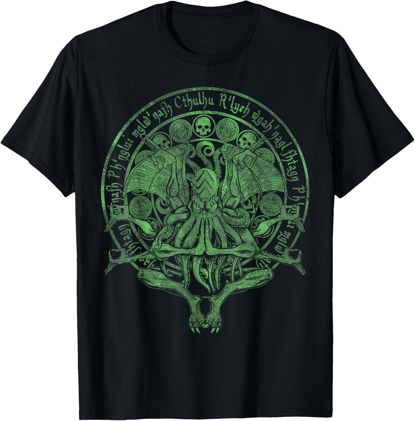 The Idol - Cthulhu Green Variant T-Shirt - T-Shirt | Black