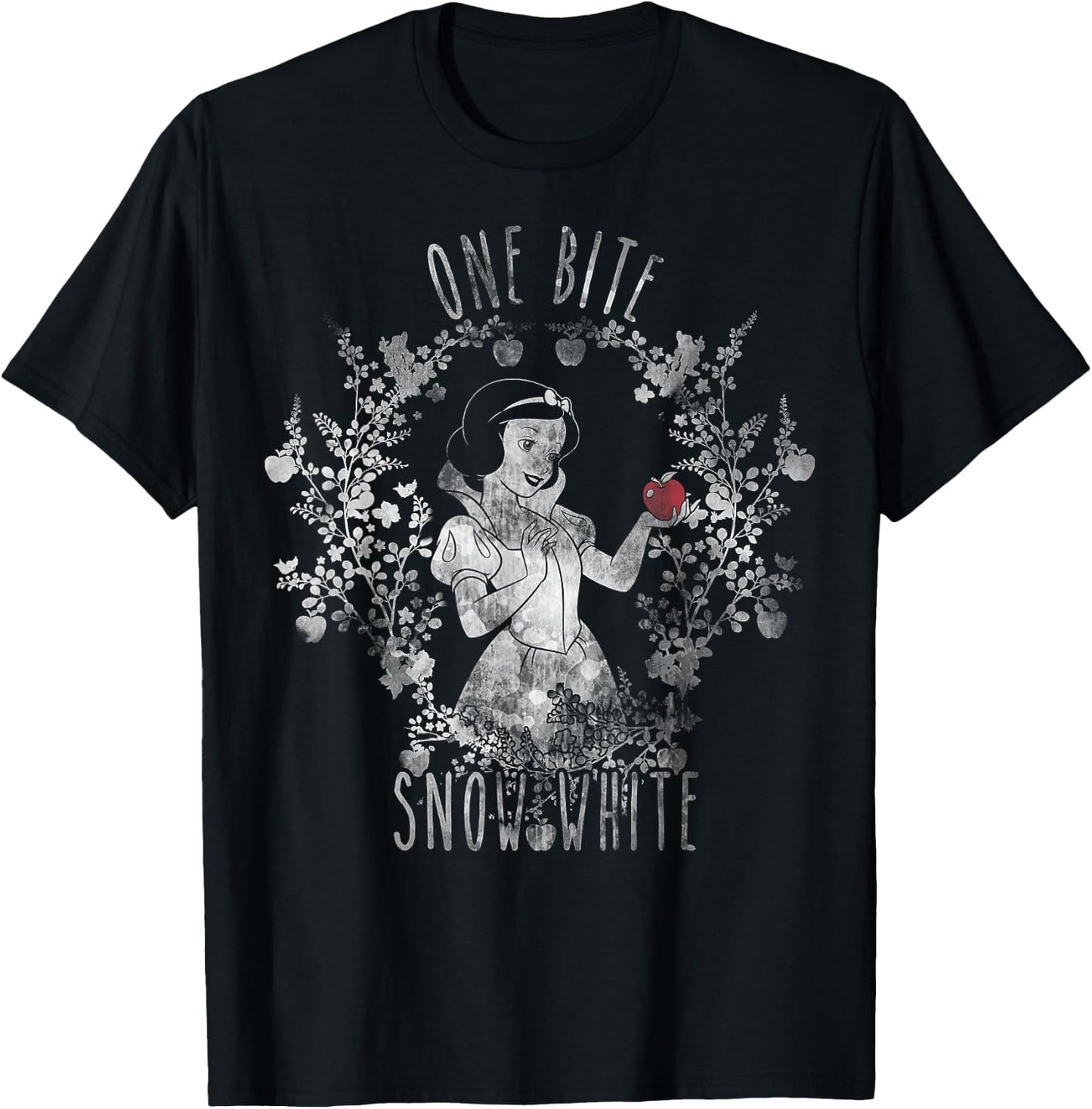 Disney Snow White One Apple Bite Graphic T-Shirt - T-Shirt | Black