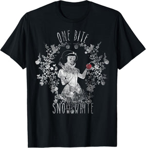 Disney Snow White One Apple Bite Graphic T-Shirt - T-Shirt | Black