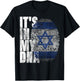 It's In My DNA Israel Religious Gifts Israeli Flag Jewish T-Shirt - T-Shirt | Black