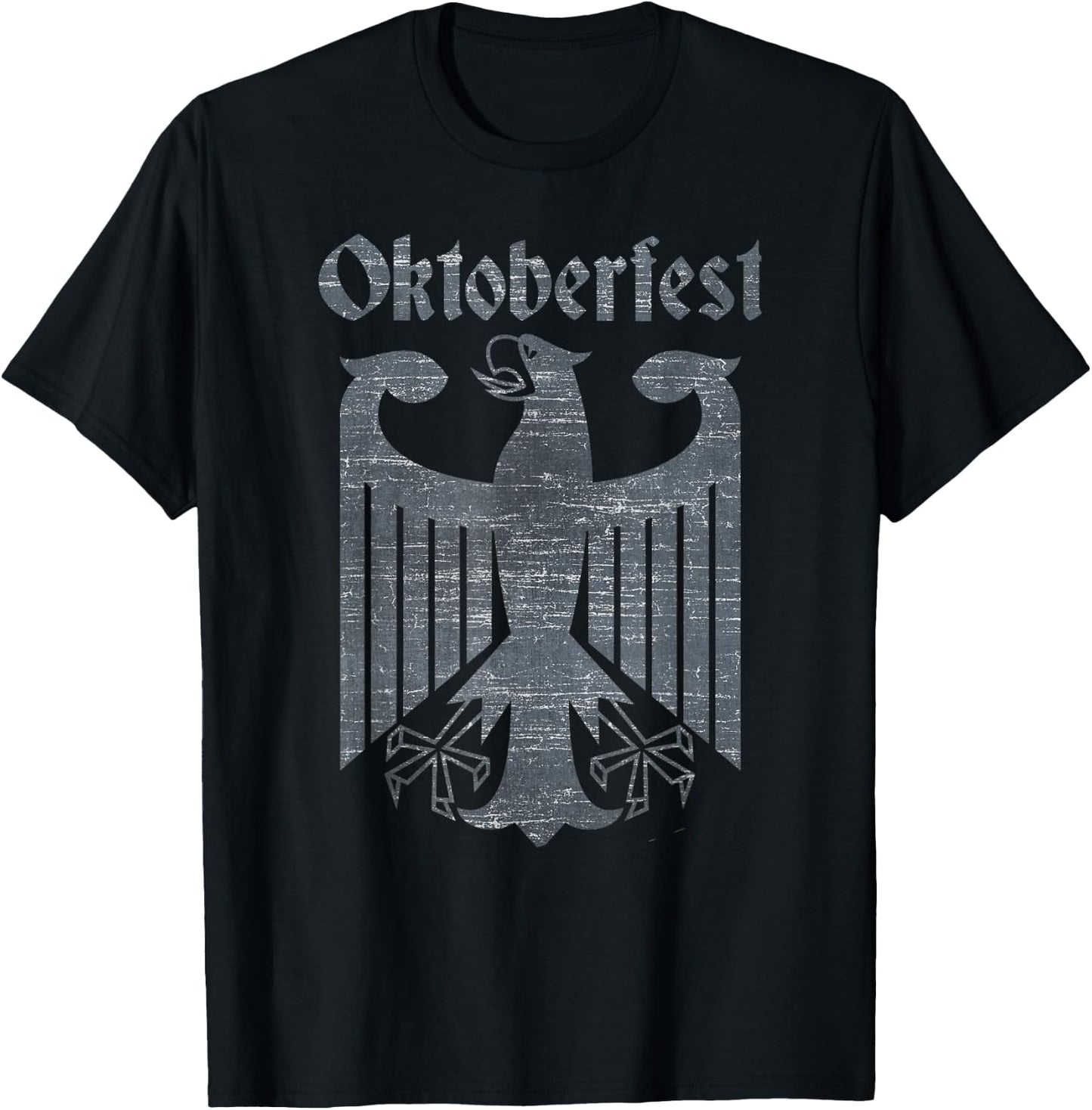 Oktoberfest Deutschland German Bundesadler Eagle Coat of Arm T-Shirt - T-Shirt | Black