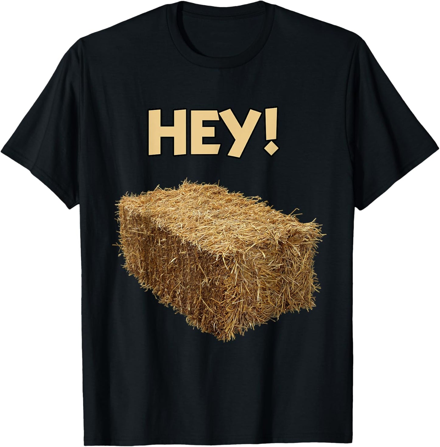 HEY! HAY? HEY! Pun Funny T-Shirt - T-Shirt | Black