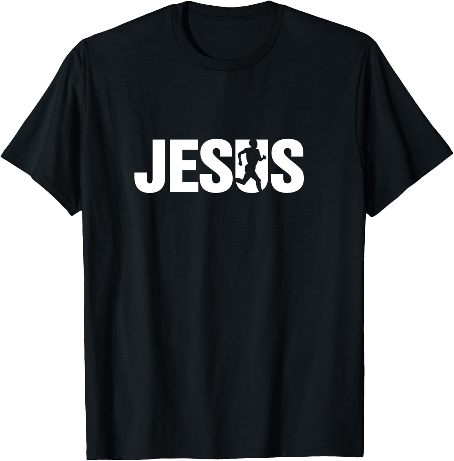 Jesus Christian Running, Cool Run Design Train T-Shirt - T-Shirt | Black