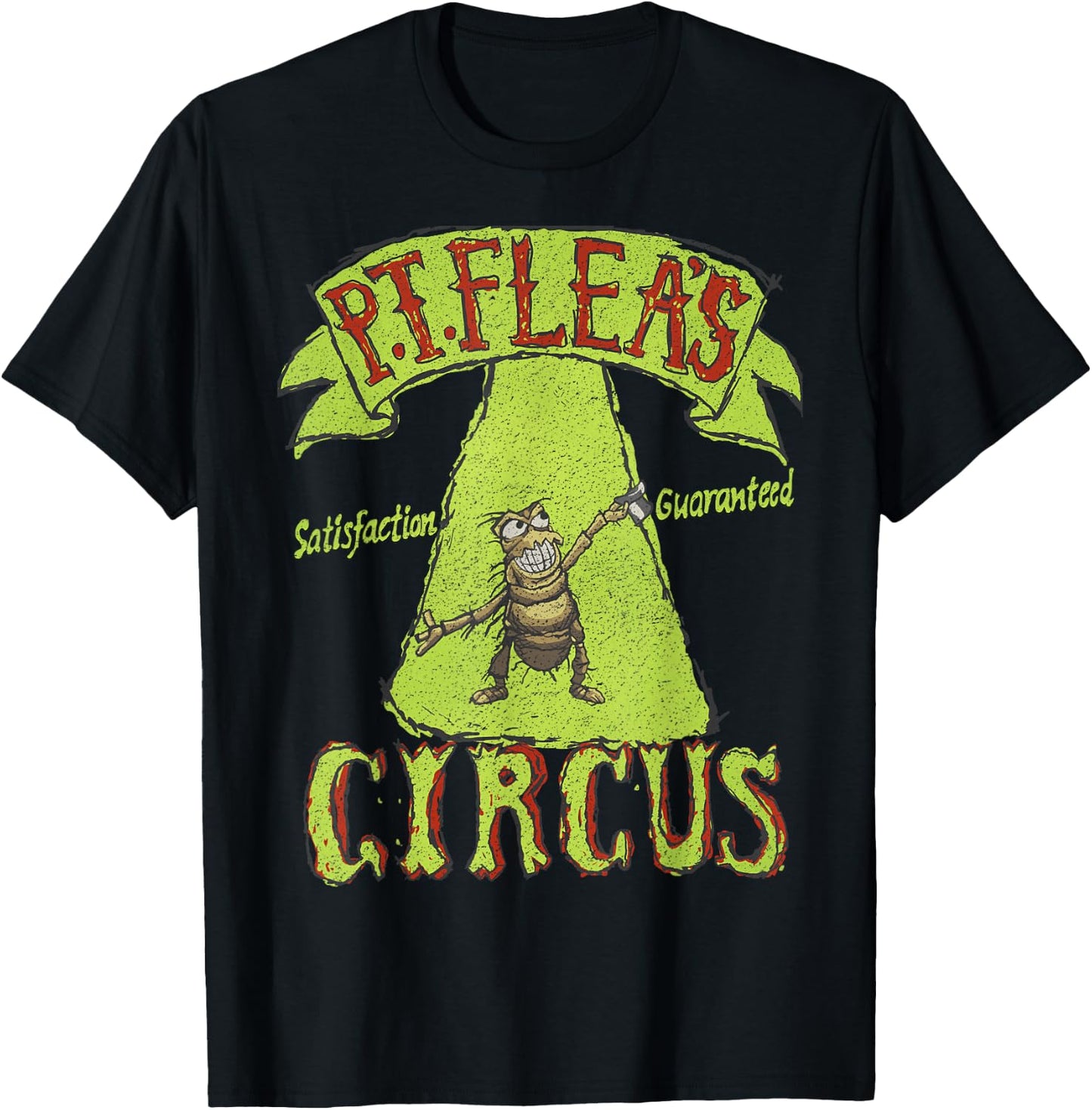 Disney Pixar A Bug's Life P.T. Flea's Circus Vintage Poster T-Shirt - T-Shirt | Black