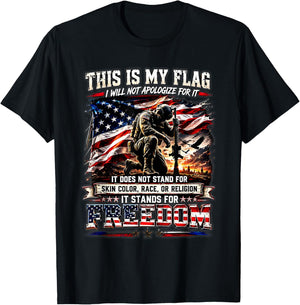 This Will Not Apologize for N is My Flag Does Not Stand for T-Shirt - T-Shirt | Black