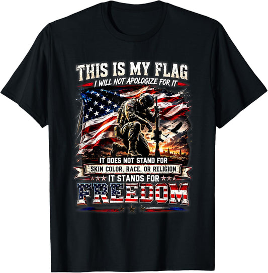 This Will Not Apologize for N is My Flag Does Not Stand for T-Shirt - T-Shirt | Black