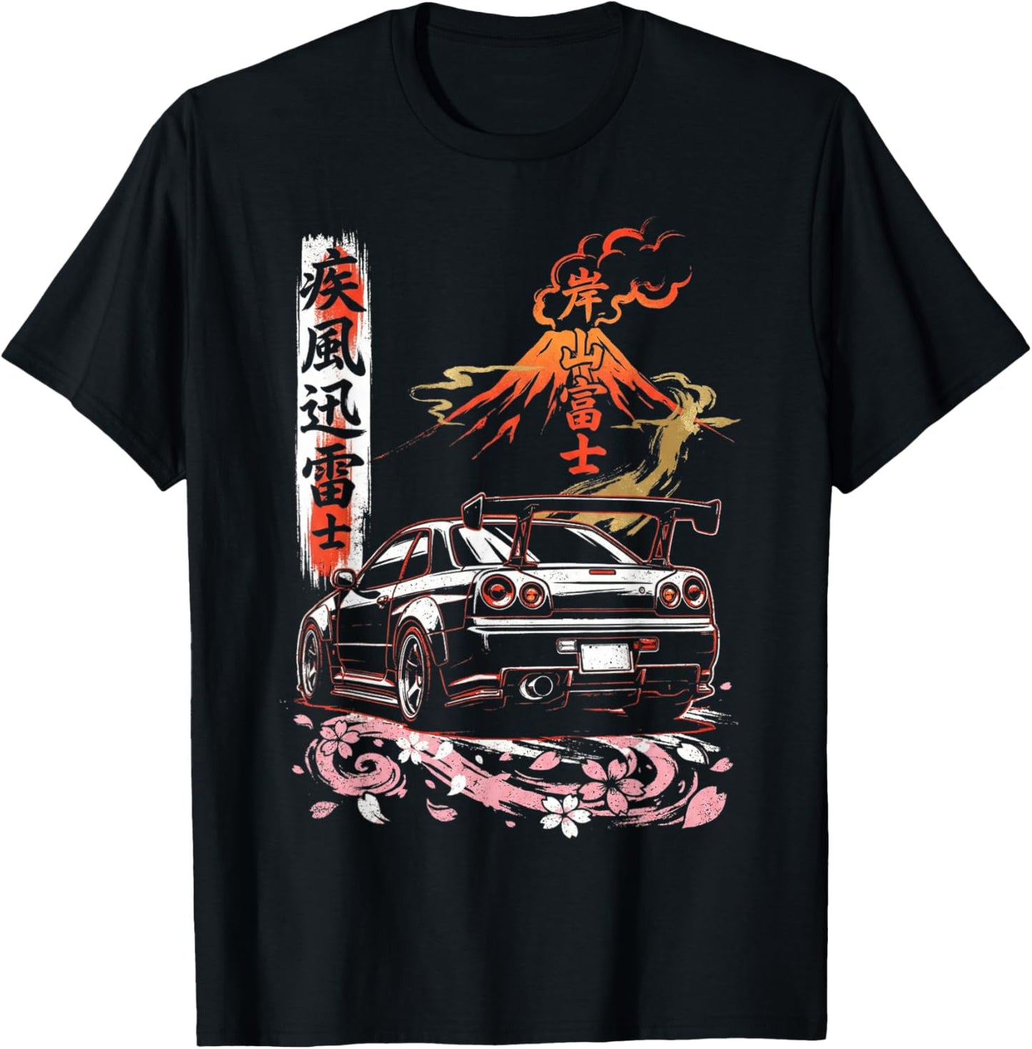 Cars Shirts Men JDM Drift Race Car Japan Domestic Market T-Shirt - T-Shirt | Black