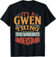 Gwen Name T-Shirt - T-Shirt | Black