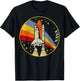 NASA Shuttle Launch Into Rainbow T-Shirt - T-Shirt | Black