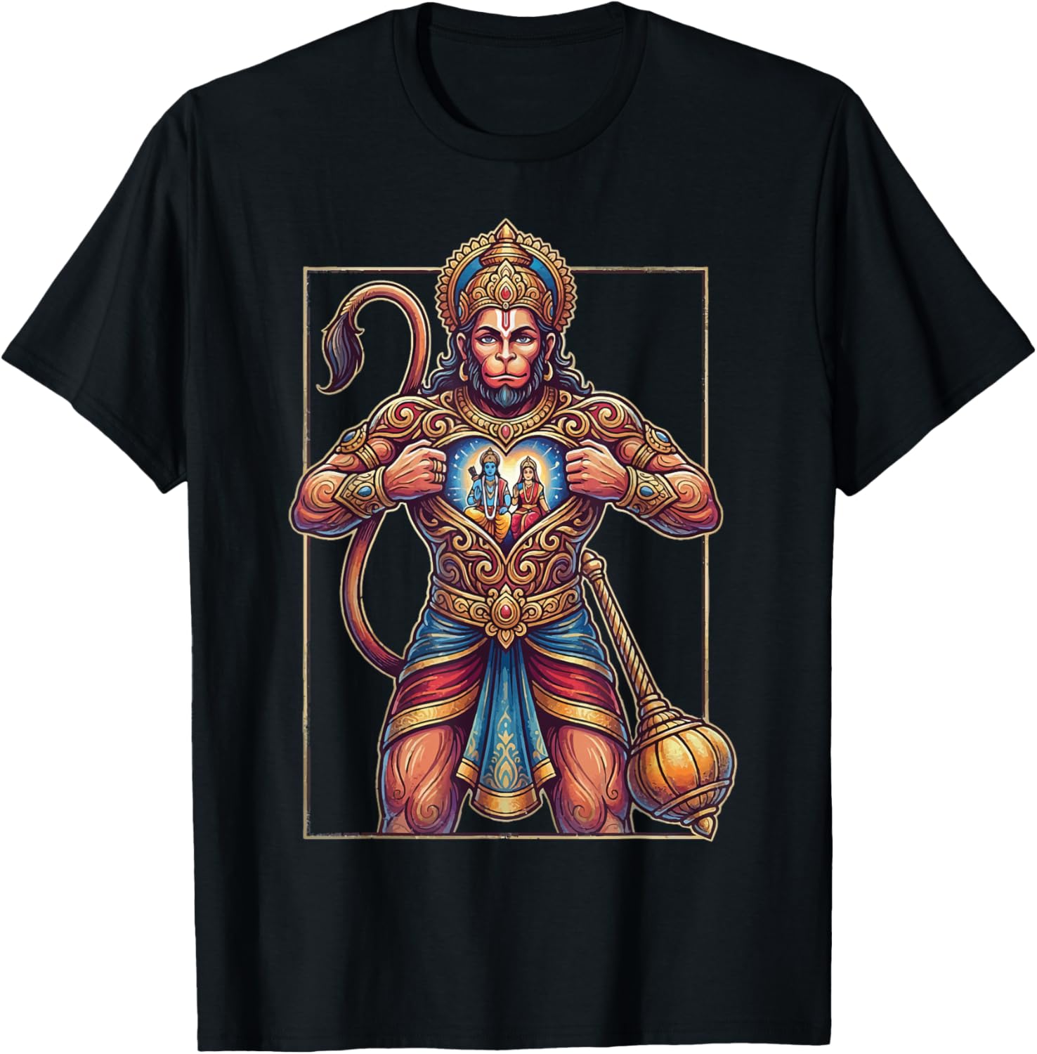 Hanuman Ji T-Shirt - T-Shirt | Black