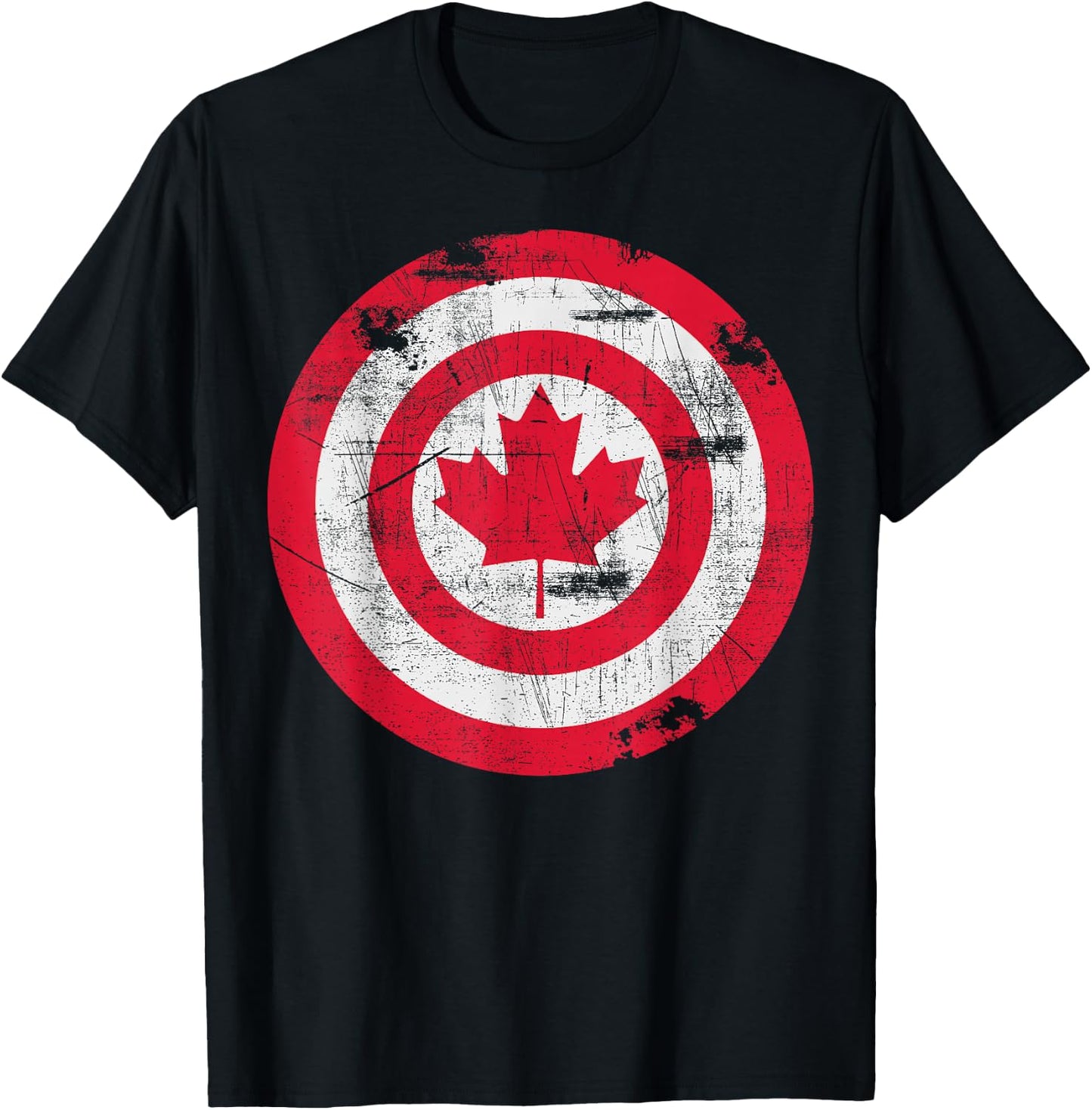 Captain Canada Flag T-Shirt - T-Shirt | Black