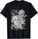 Rugrats Running From Reptar Tommy & Chuckie Retro Poster T-Shirt - T-Shirt | Black