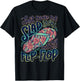 Don't Make me Slap You with My Flip-Flop Floral Flower Retro T-Shirt - T-Shirt | Black
